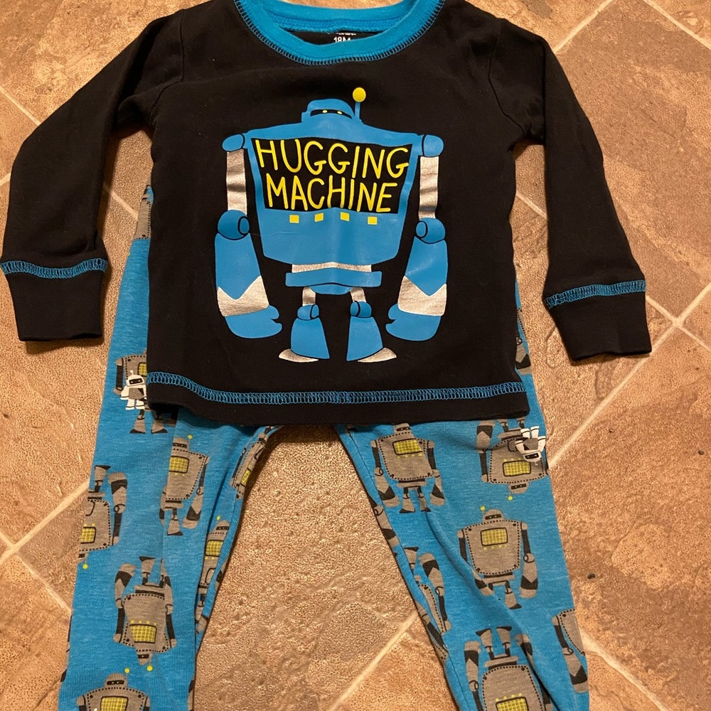Boys Robot Jammies (18m)
